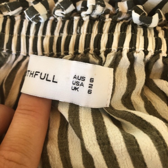 Faithful the Brand Green Stripe tube top and pants - Picture 5 of 6